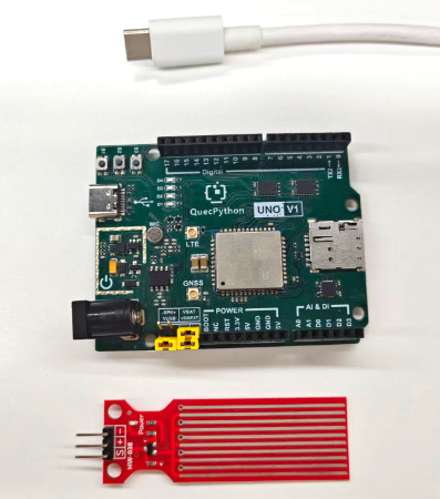 初学者视角体验：【EC800X Duino 开发板】传感器体验-水位检测传感器！